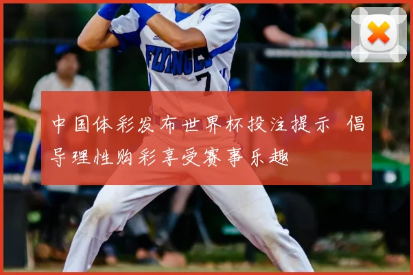中国体彩发布世界杯投注提示 倡导理性购彩享受赛事乐趣