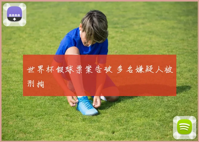 世界杯假球票案告破 多名嫌疑人被刑拘